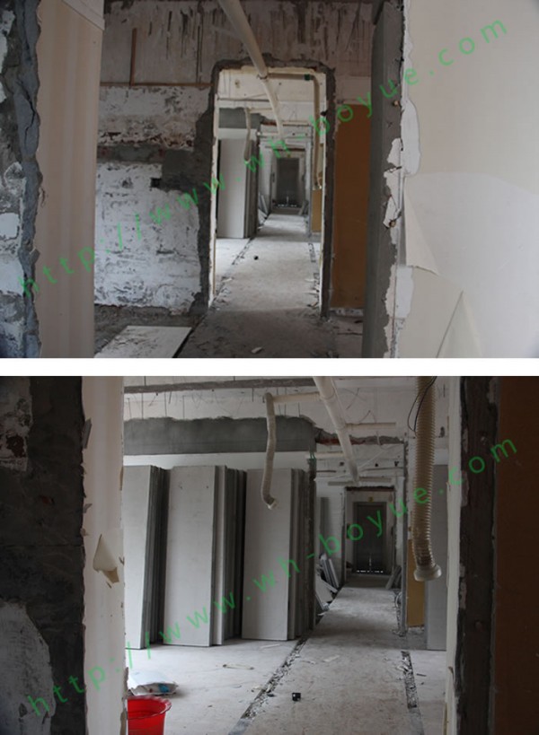 博悅佳輕質隔墻板施工案例